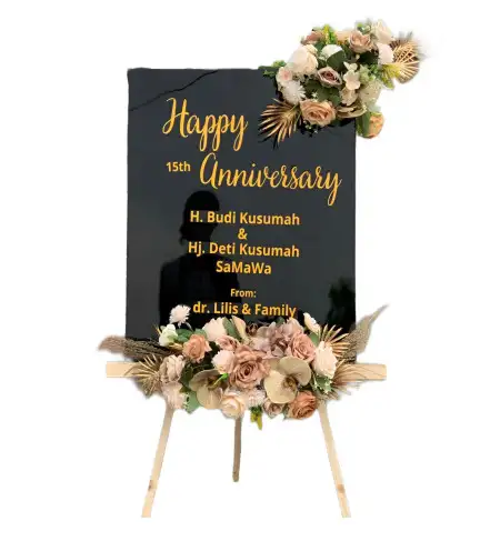 Papan Bunga Akrilik Montong Gading